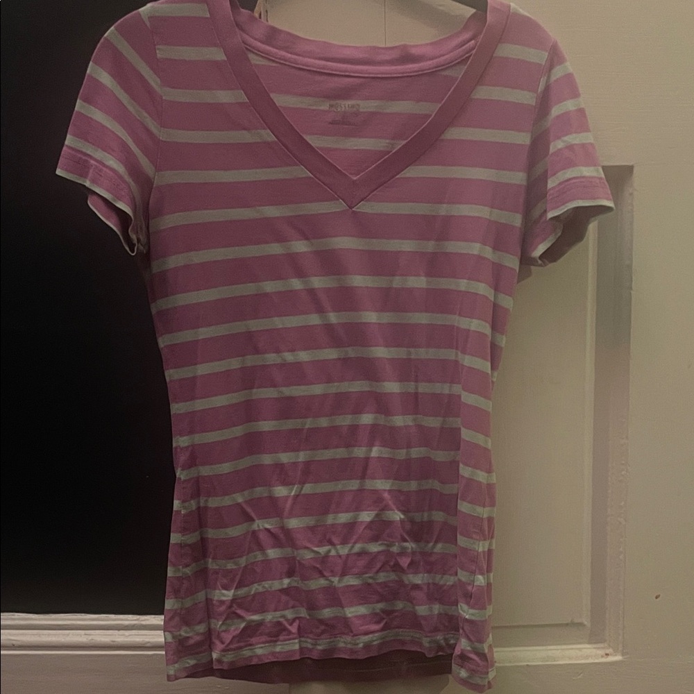 Striped V-Neck Women’s Top